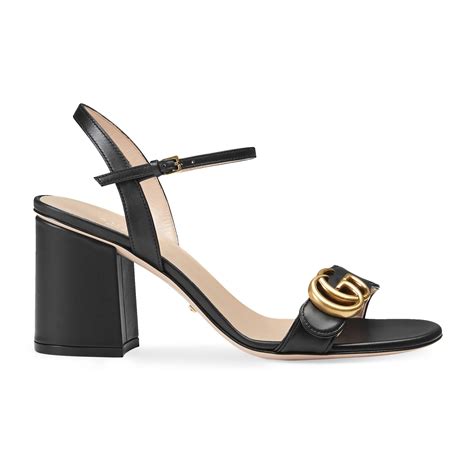 gucci high heel sandal|gucci gg block heel sandals.